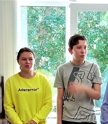 Победители турнира школьников Ксения Губайдуллина и Денис Чернышев