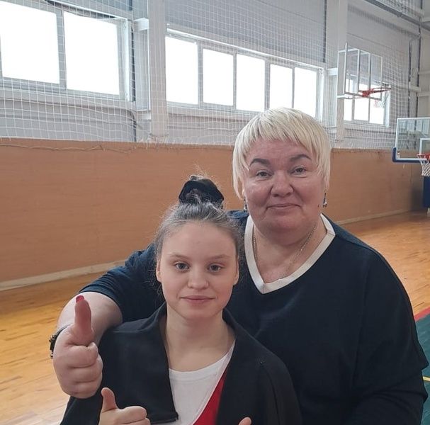 Мария Ковалевская со своим тренером Светланой Александровной Пальцевой
