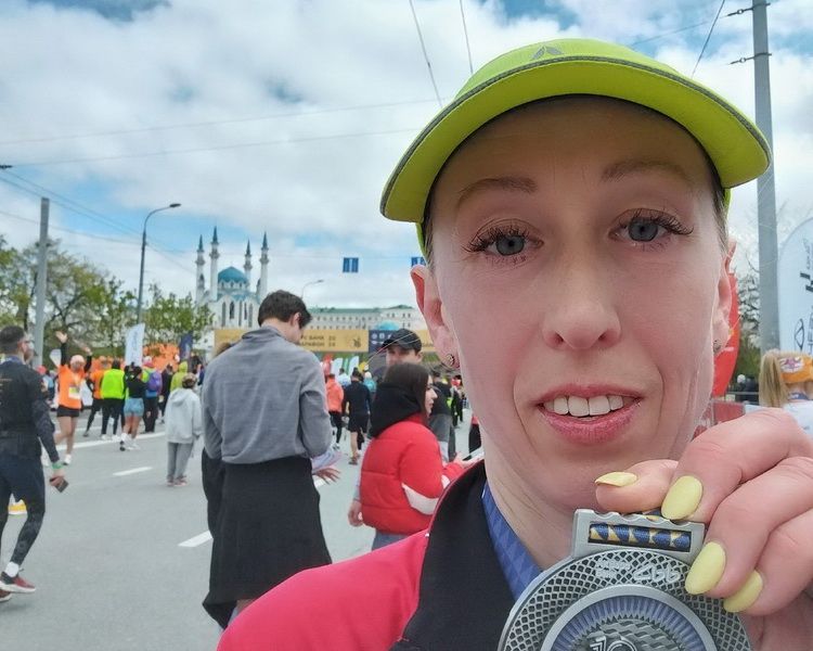 Екатерина Гулынина пробежала полумарафон длиной в 21,1 километр 