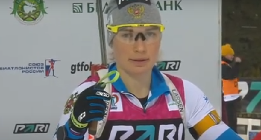 19 января. Тамара Дербушева на старте спринта.