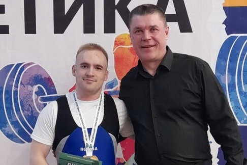 Аркадий Луппов с тренером Александром Иглиным