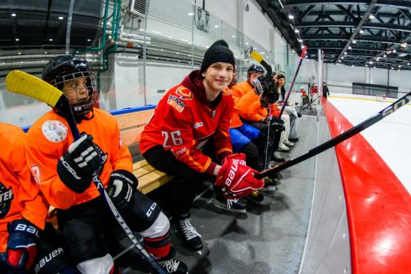 Мастер-класс для юных хоккеистов