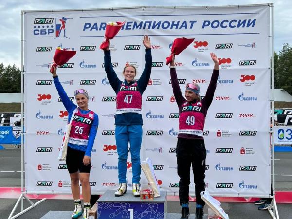 Тамара Дербушева из Каменска-Уральского выиграла золото чемпионата России в летнем биатлоне