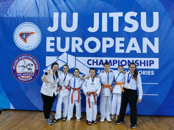 Сборная команда отделения джиу-джитсу Спортивной школы г. Каменска-Уральского привезла 3 медали с Кубка Европы
