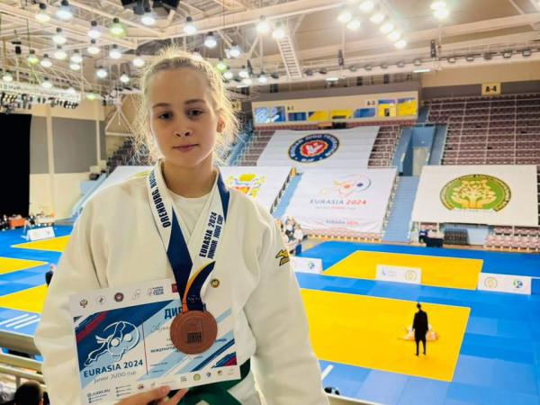 Кира Казанцева - бронзовая медалистка международных соревнований по дзюдо «Кубок Евразии»